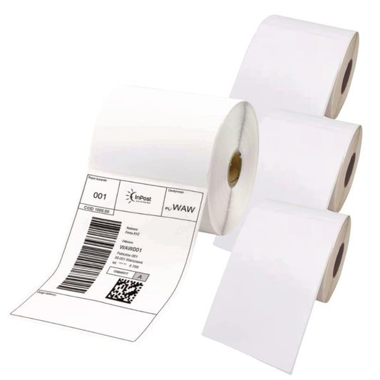 4 x Etykieta termiczna 100x150 mm rolka 500 szt